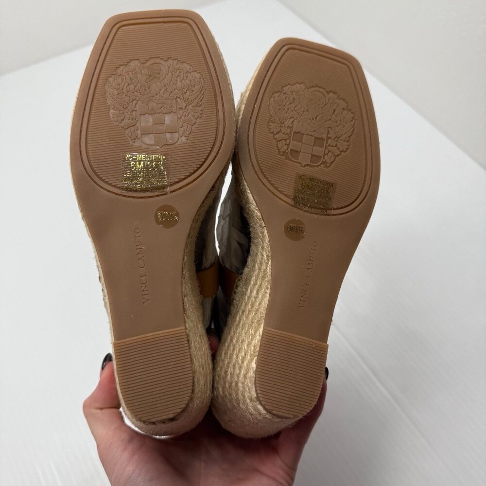 Vince Camuto Mesteria Espadrille Wedge Sandals Strappy Ankle 6M Summer Boho Chic - Picture 8 of 9